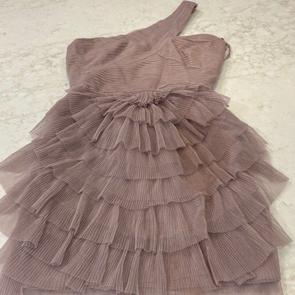 BCBG One-Shoulder Ruffle Dress - Picture 2 of 3